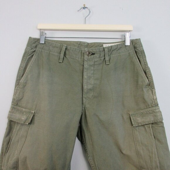 Rag & Bone Women's Cargo Pants 30 Green 100% Cotton Vtg Outdoor Workwear 776 - Picture 6 of 14